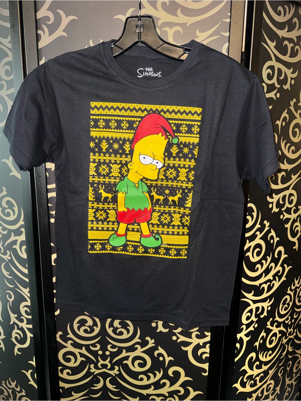 The Simpsons Kids Elf Graphic Tee - Black